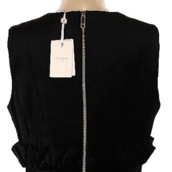 Host Pick❣️NWT TED BAKER London QUEEN BEE Velvet Dress TB 5/US 14 XL CELEENA - Picture 8 of 15